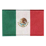 Patch Sublimado Bandeira México 5,5x3,5 Bordado