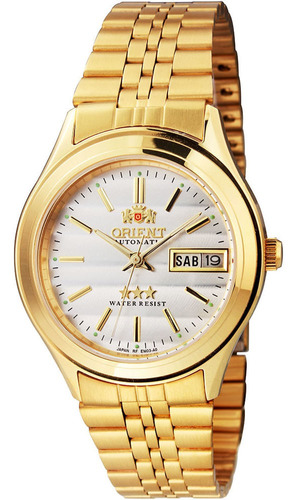 Relógio Orient Masculino Automático Dourado Em03-a0f B1kx