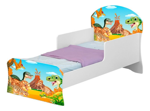 Mini Cama Infantil Grade Proteção Menino Temática Adesivada 