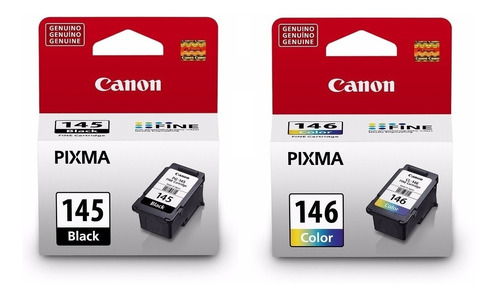 Pack De Tintas Canon N° 145 Black Y N° 146 Color