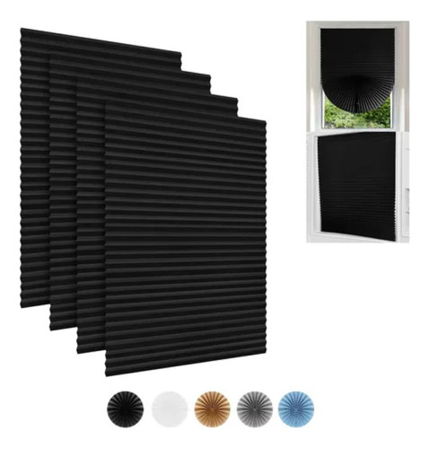 Cortinas Plisadas Blackout, Bloquean Toda La Luz 90*180cm