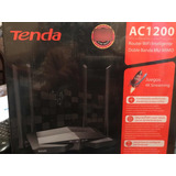 Router Tenda Ac10 Wifi Gigabit Doble Banda Ac1200 Color Negr