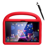 Capa Case Para Tablet Tab A9 X110 X115 Tela 8.7 + Caneta Cor Vermelho