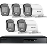 Kit Seguridad Hikvision 5 Camaras Vision Nocturna A Color !!