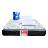 Colchón Queen Size Atlas Starlight Más Pack Con 2 Almohadas