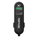 Rapidx X2 Black 2 Port Car Charger Standard Nintendo Switch