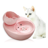 Aolnv Fuente De Agua Para Gatos Lotus De Ceramica, Fuente Pa