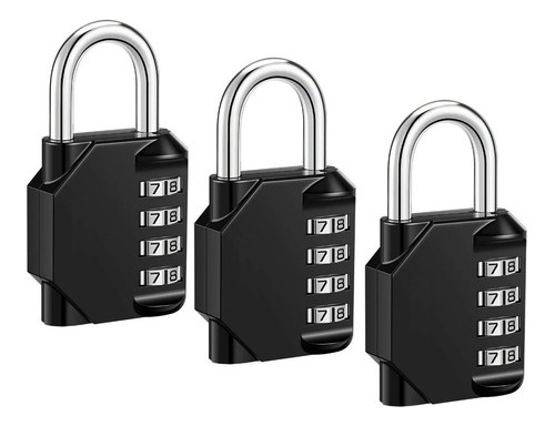 Pack X3 Candado De Seguridad Candados Con Clave Numerico 860