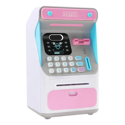 Mini Cajero Automático Electrónico Con Código De Alcancía, R
