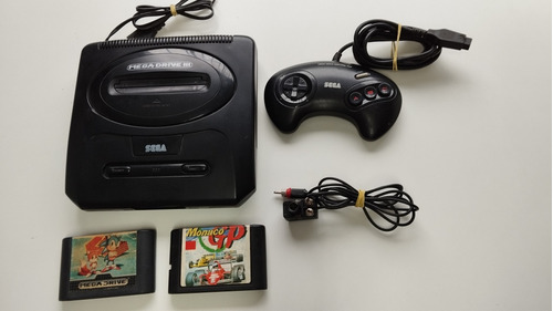 Mega Drive 3 Com Dois Jogos E Controle Original Sonic 2 E Gp