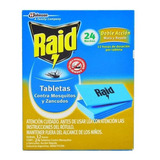 Raid Tabletas X 24u Rápida Acción Contra Mosquitos Zancudos