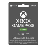 Xbox Game Pass Ultimate (por 3 Meses De Gold Y Game Pass)