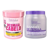 Desmaia Cabelo Forever Liss 950g E Banho De Pérola 1kg 