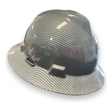 Casco Msa / Water Transfer: Tipo Fibra Carbono / Brilloso Color Gris