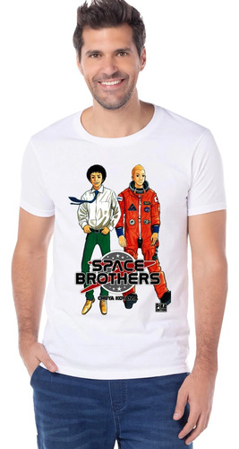 Playera Space Brothers Diseño 02 Anime Playeras Beloma