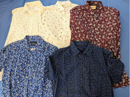 Camisa Zara / Burgues Hombre Manga Larga