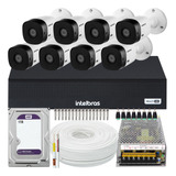 Kit 8 Cameras Seguranca Intelbras Vhl 1220 Full Hd 1t Purple