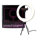 Aro De Luz Led 8 Pulgadas Con Tripie Tiktok Maquillaje