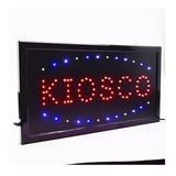 Cartel Led Kiosco Rojo Y Azul Calidad