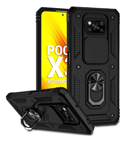 Funda Uso Rudo Para Poco X3 Poco X3 Pro Con Ventana Y Mica