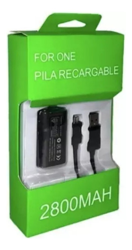 Pila Recarga Y Cable 2.7m Para Control Xbox One Y Modelo S
