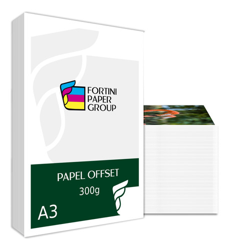 100 Folhas Papel Offset 300g A3 Branco Alta Alvura