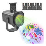 Proyector Luces Led Navidad Figura Santa Exterior 4 En 1