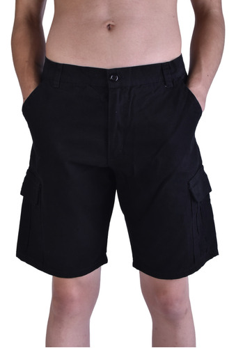 Bermudas Cargos De Gabardina Del Talle 42 Al 52