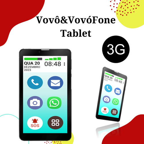 Tablet E Smartphone Idoso Vovôfone 32gb  Zap Yotube Facebook