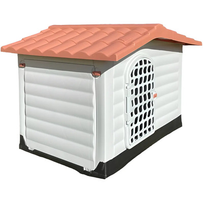 Casa Para Perro Grande Con Puerta Lateral Color Terracota | Meses sin interés