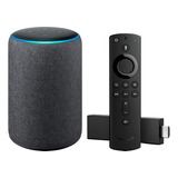 Amazon Echo Plus 2nd Gen + Five Tv Stick 4k Uhd Alexa Voice