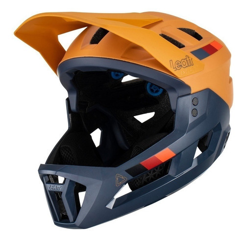 Capacete Leatt 2.0 Mtb Bike Queixeira Removível Cores @# Cor Laranja Tamanho 59-63