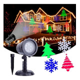 Projetor Natal Laser Jardim Prova D'agua Neve Natalino Top Cor Da Carcaça Preto Cor Da Luz Rgb 110v/220v