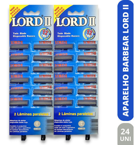 Aparelho Barbear Lord Ii C/ 24 Un