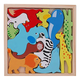 Juego Encaje Rompecabezas Puzzles Madera 3d Niños Montessori