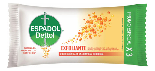 Espadol Jabon Exfoliante X3 80g 