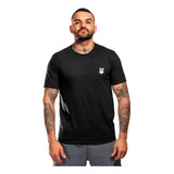 Camiseta Camisa Manga Curta Preta Branca Cinza Masculina