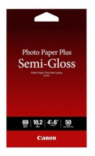 Papel Fotografico Plus Semi Gloss 4 X 6  Canon Sg-201 50 Hoj