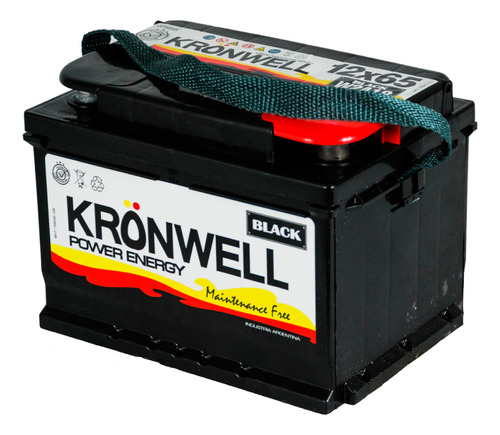 Bateria Kronwell 12x65 Ford Fiesta 1.3