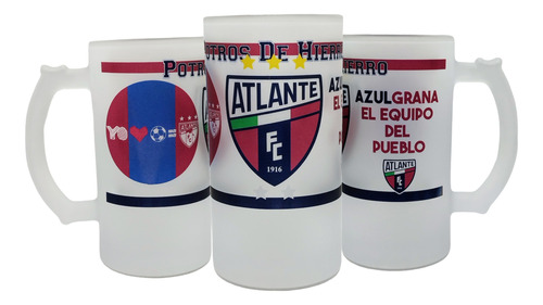 Tarro Cervecero Potros De Hierro Atlante Futbol Coleccion 