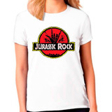 Camiseta Jurassic Park Rock Feminina