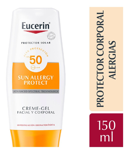 Eucerin Sun Body Crema Gel Fps 50 150 Ml