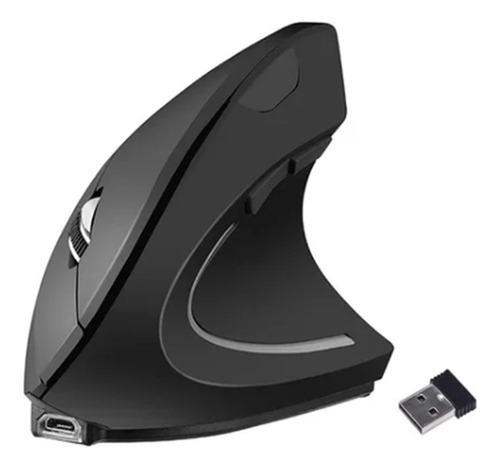 Mouse Vertical  Inalámbrico, Ergonómico Y Recargable 2.4g