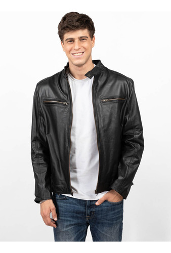 Campera De Hombre, 100% Cuero De Vaca - Beto - Rg Cueros