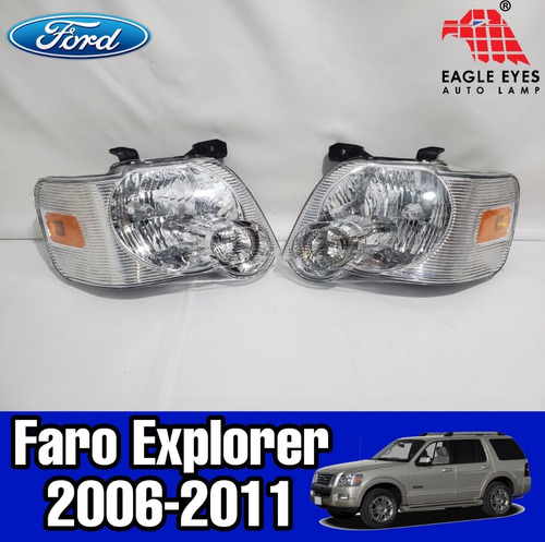 Faro Izquierdo Ford Explorer 2006 2007 2008 2009 2010  Foto 2