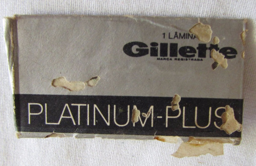 Antiga Lâmina Gillette Platinum Plus Rara - A6