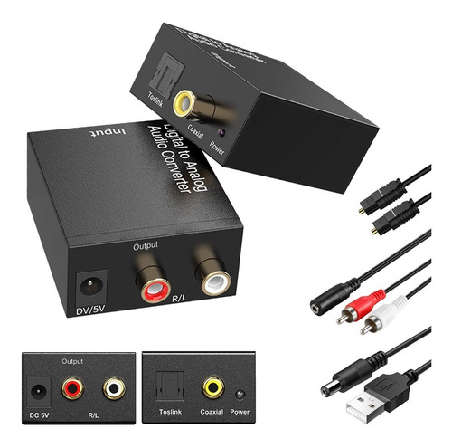 Adaptador De Convertidor De  Hdmi A Rca Audio Digital