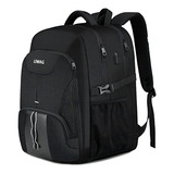 Mochila Extra Grande Para Hombre Impermiable De 50lt-negro