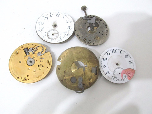 Lote De Maquinas Para Relojes De Bolsillo Coleccionables M63