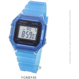 Reloj Tressa Casey Digital Silicona Retro Wr Sumergible 50 M